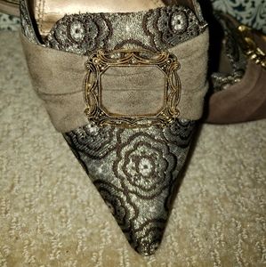 A. Marinelli Kitten Heel Mules